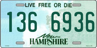 NH license plate 1366936
