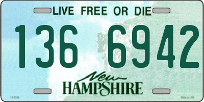 NH license plate 1366942