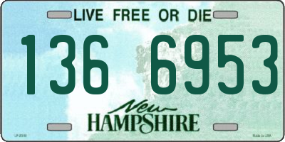 NH license plate 1366953