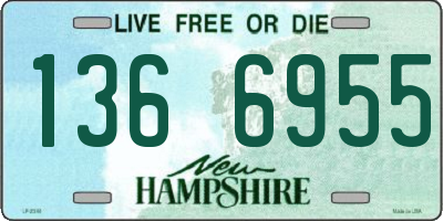 NH license plate 1366955