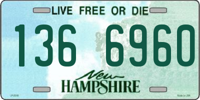NH license plate 1366960