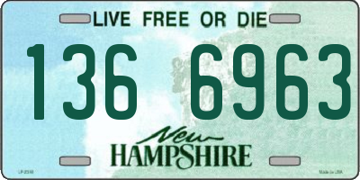 NH license plate 1366963