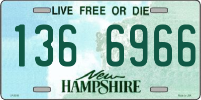 NH license plate 1366966