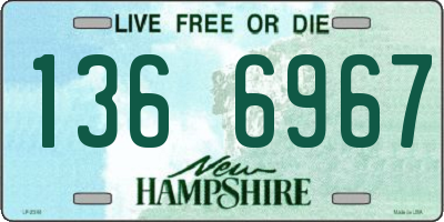 NH license plate 1366967
