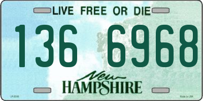 NH license plate 1366968