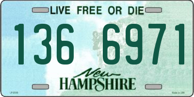 NH license plate 1366971