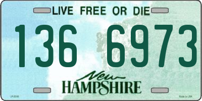 NH license plate 1366973