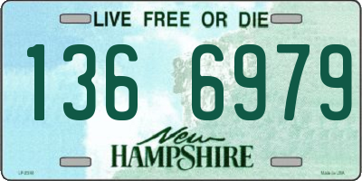 NH license plate 1366979