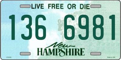 NH license plate 1366981