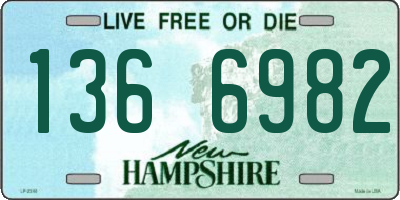 NH license plate 1366982