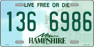 NH license plate 1366986