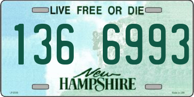 NH license plate 1366993