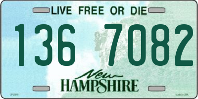 NH license plate 1367082