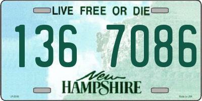 NH license plate 1367086
