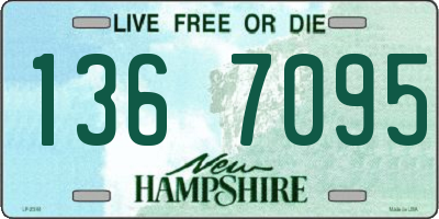 NH license plate 1367095