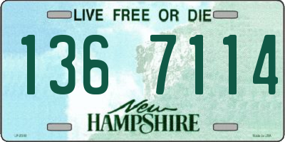 NH license plate 1367114