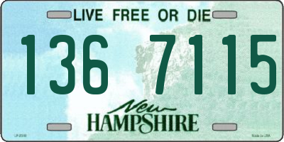 NH license plate 1367115