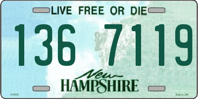 NH license plate 1367119