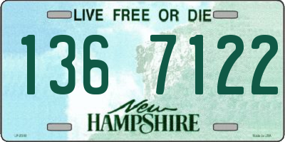 NH license plate 1367122