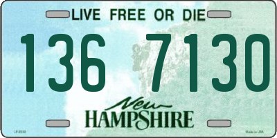 NH license plate 1367130