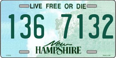 NH license plate 1367132