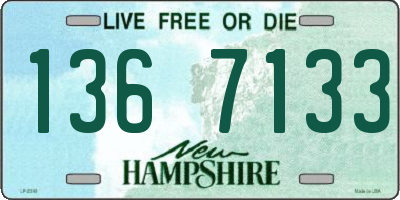 NH license plate 1367133
