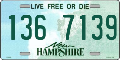 NH license plate 1367139