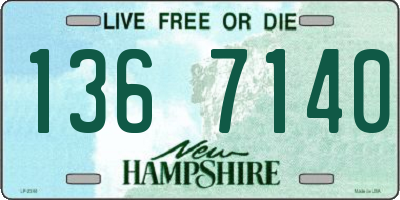 NH license plate 1367140