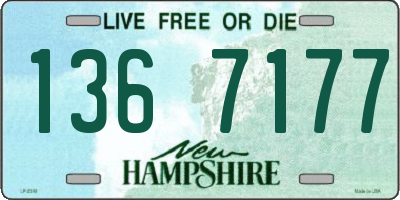 NH license plate 1367177