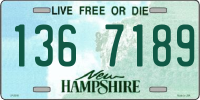 NH license plate 1367189
