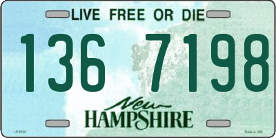 NH license plate 1367198