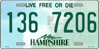 NH license plate 1367206