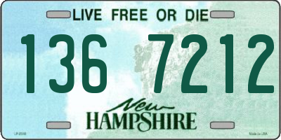 NH license plate 1367212