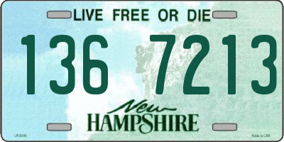 NH license plate 1367213