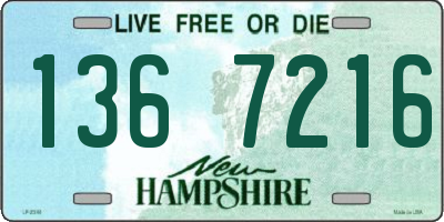 NH license plate 1367216