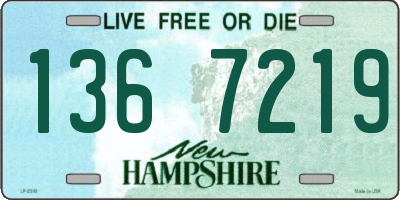 NH license plate 1367219