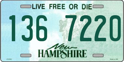 NH license plate 1367220