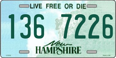 NH license plate 1367226