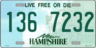 NH license plate 1367232