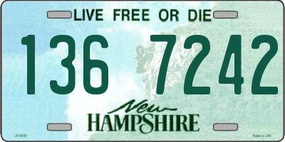 NH license plate 1367242