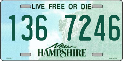 NH license plate 1367246