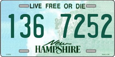 NH license plate 1367252