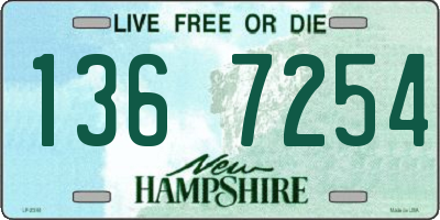 NH license plate 1367254