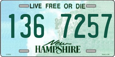 NH license plate 1367257