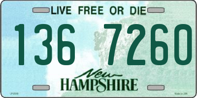 NH license plate 1367260