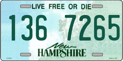 NH license plate 1367265