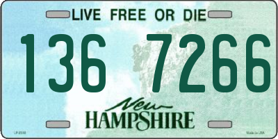 NH license plate 1367266