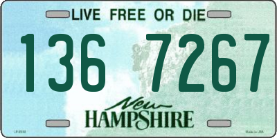 NH license plate 1367267