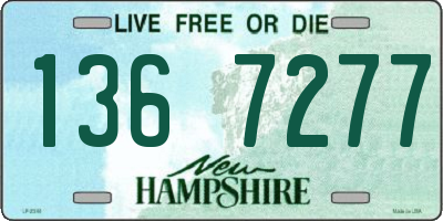 NH license plate 1367277