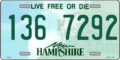 NH license plate 1367292